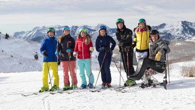 Skiing with Olympians